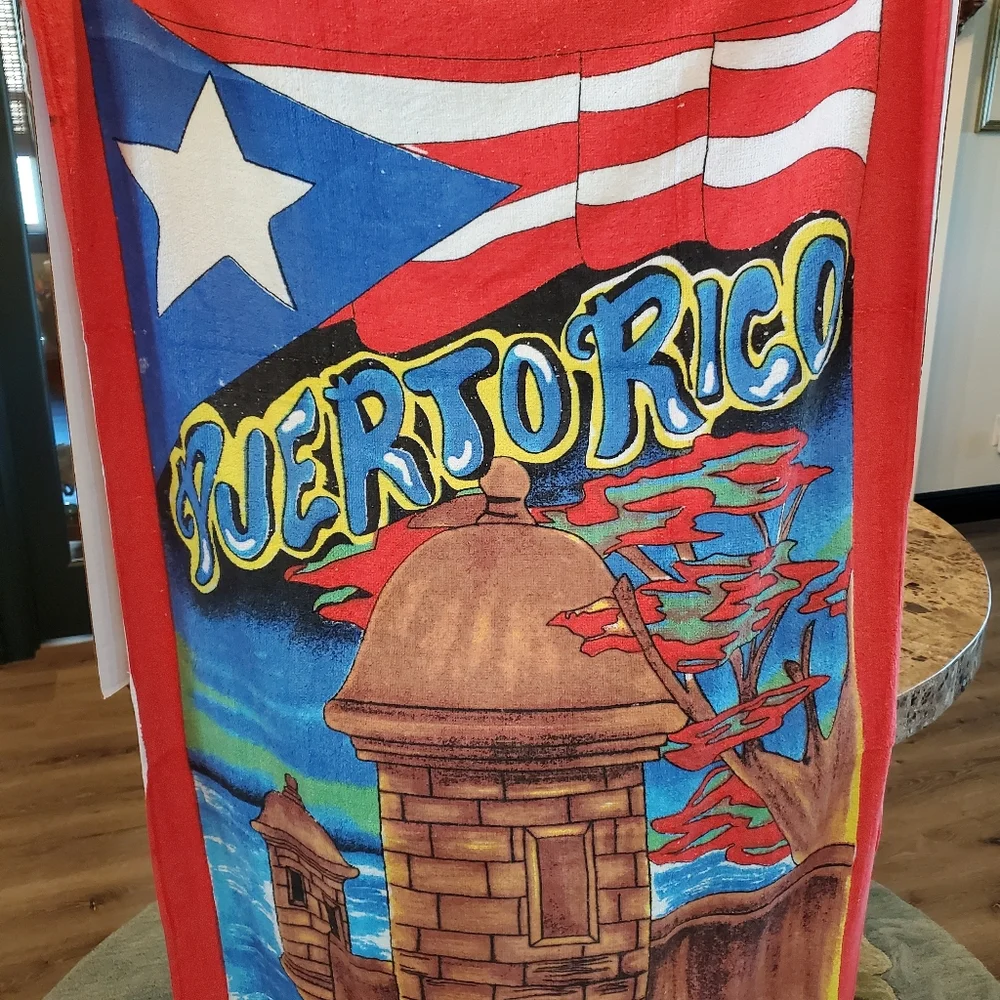 Puerto Rico Beach Towel Extra Large NWOT El Morro